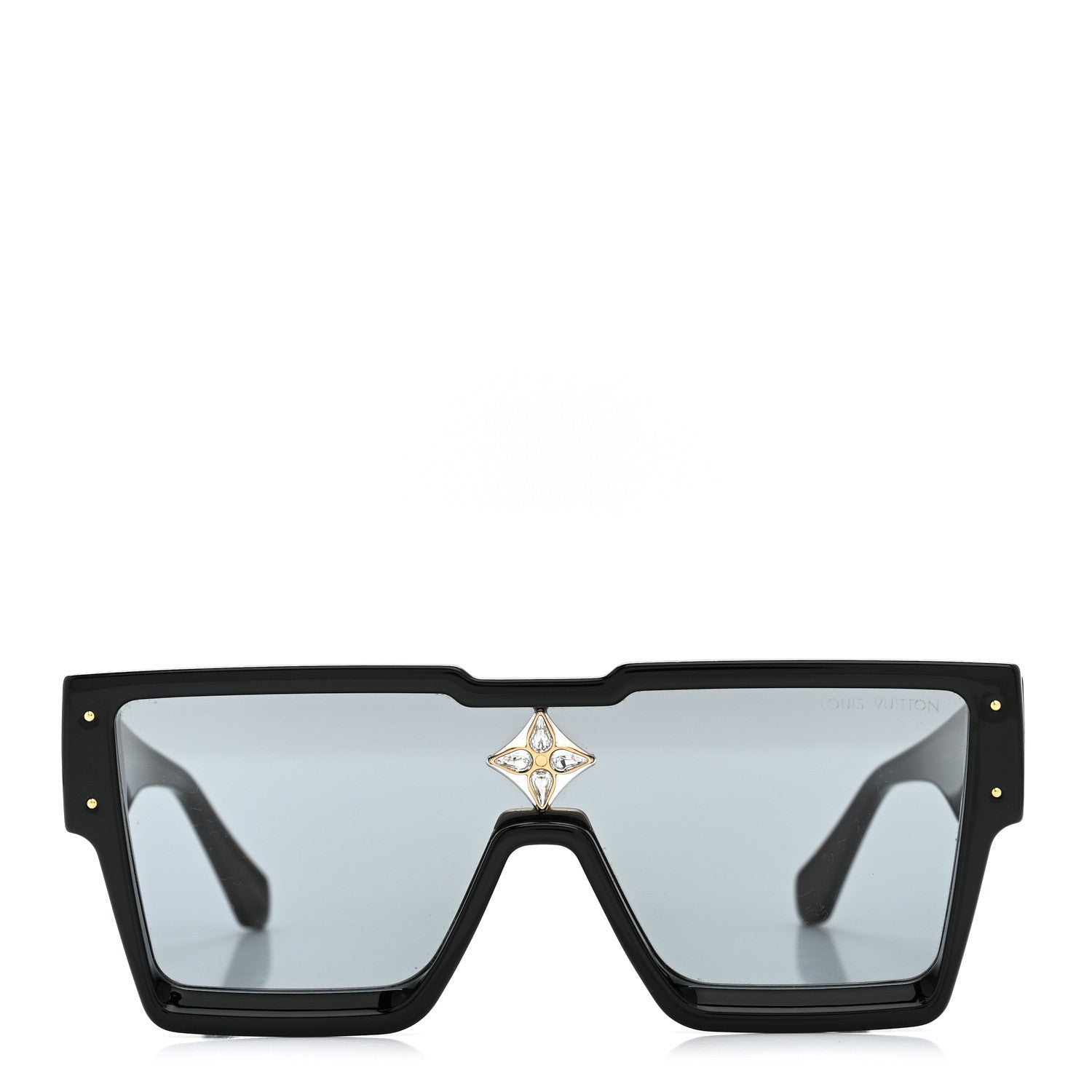 Louis Vuitton Acetate Swarovski Crystal Cyclone Sunglasses Z1578W Black 2 of 8