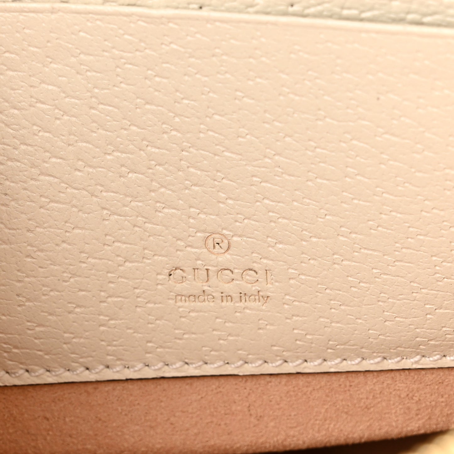 Textured Calfskin Web Mini Ophidia Round Backpack Mystic White