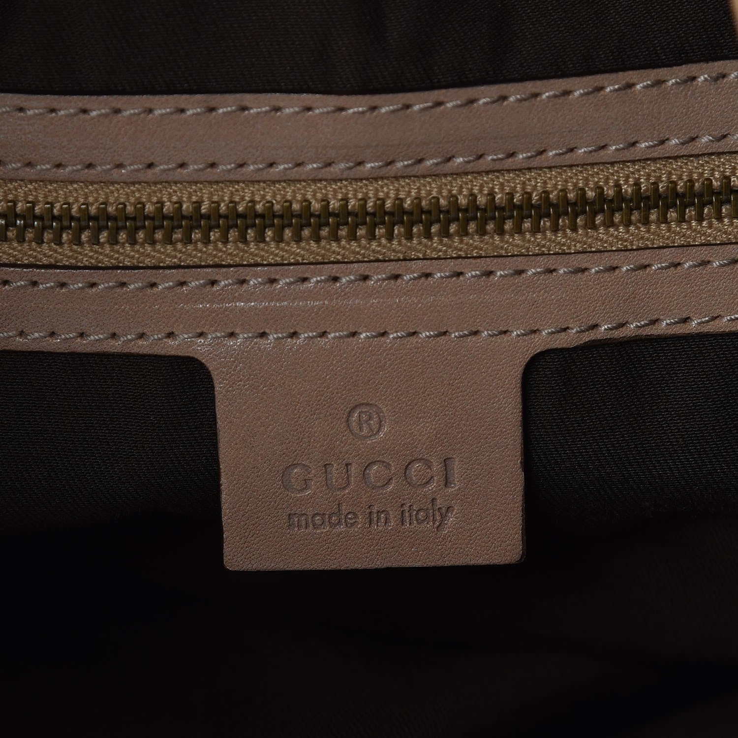 Gucci Monogram Large Jockey Hobo Beige 6 of 7