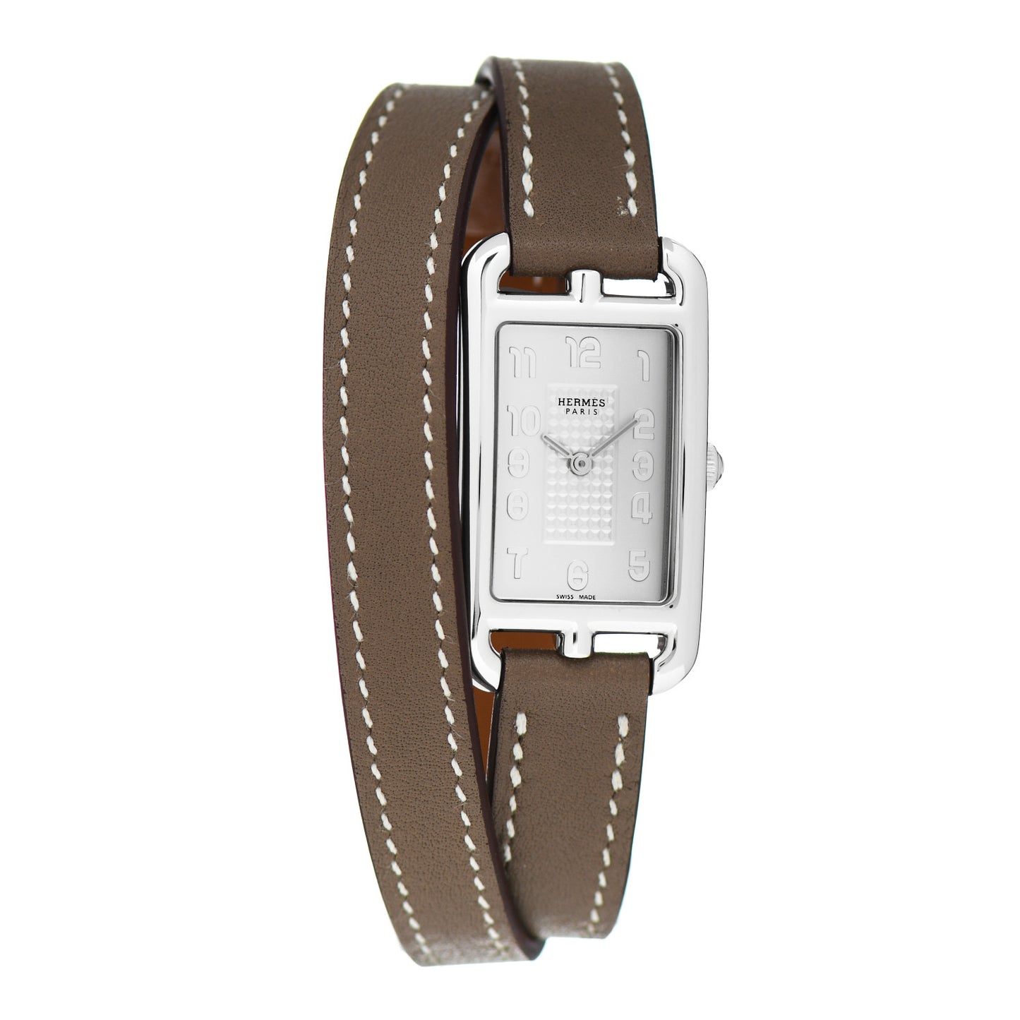 Stainless Steel Swift 20mm Nantucket Double Tour Quartz Watch Etoupe