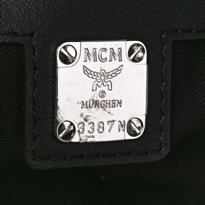 MCM Calfskin Ottomar Monogram Essential Boston Bag Black 6 of 11