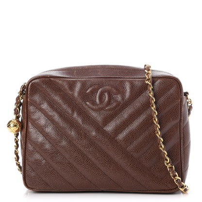 Chanel Caviar Camera Case Brown 1 of 10