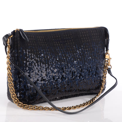 Louis Vuitton Sequin Reverie Pochette Accessories MM Blue 3 of 8