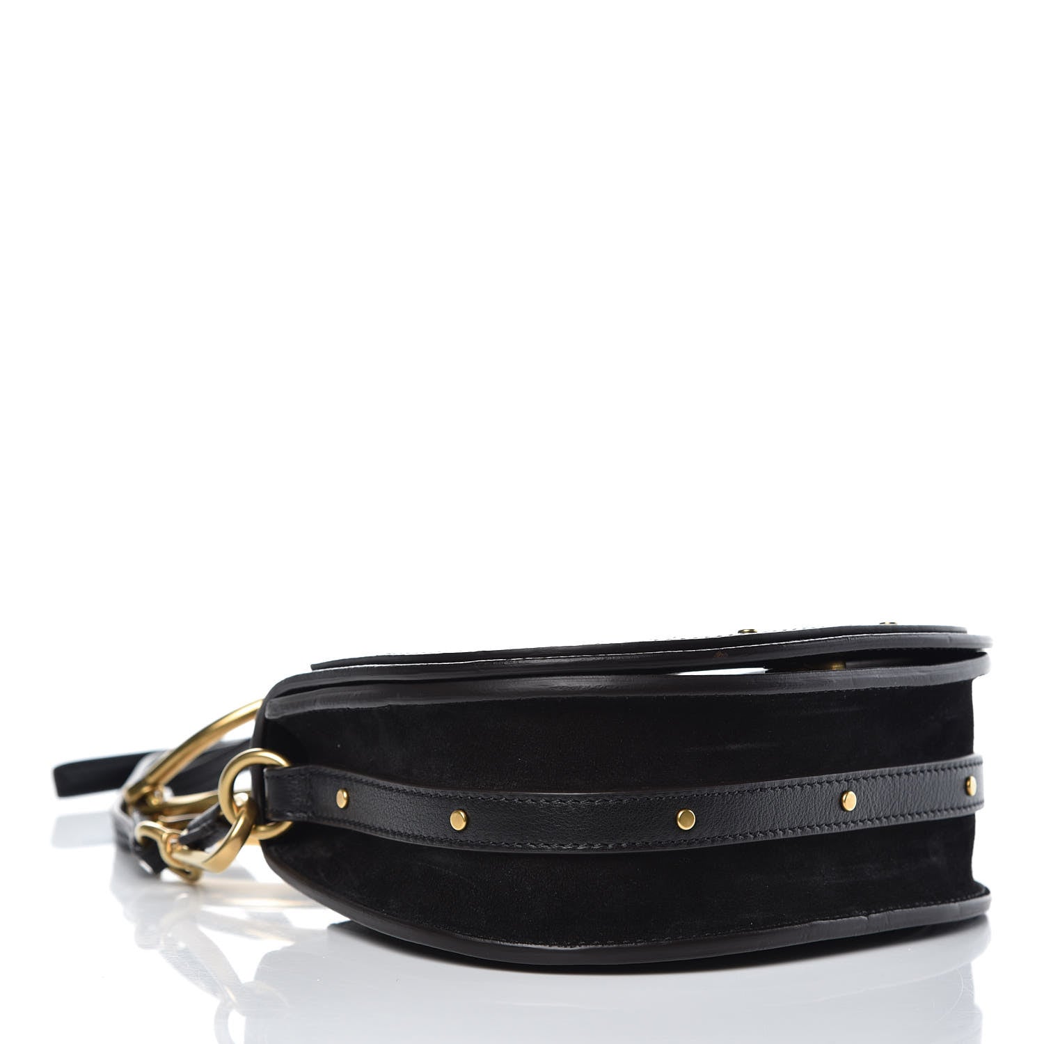 Chloe Calfskin Small Nile Bracelet Bag Black 4 of 8