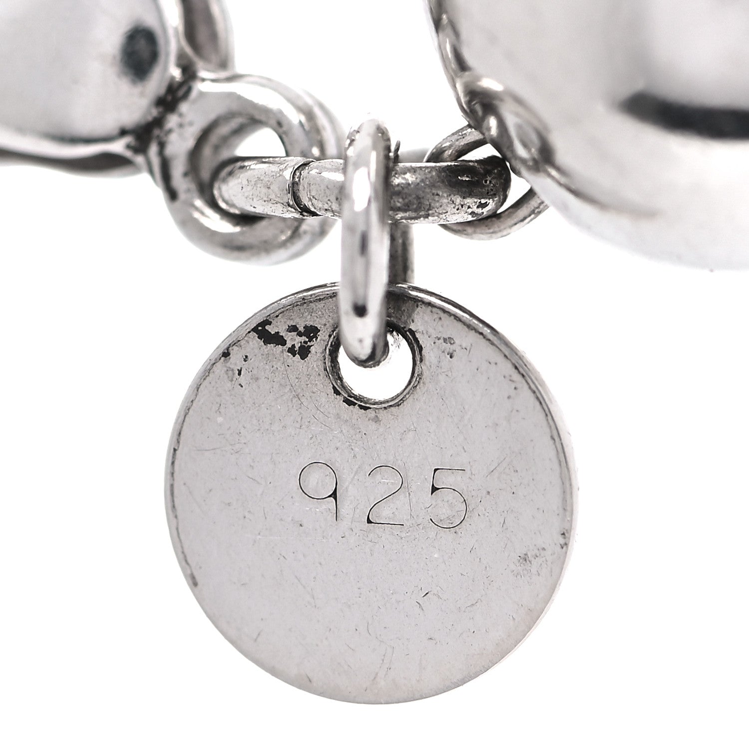 Tiffany Sterling Silver 10mm HardWear Ball Bracelet 5 of 5