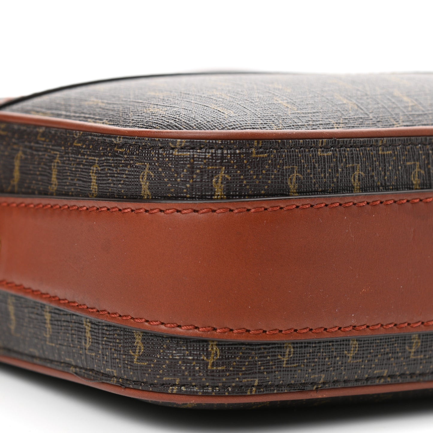 Canvas Smooth Calfskin Le Monogramme Camera Bag Chestnut