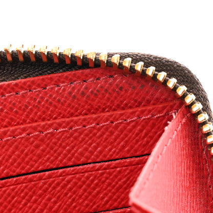 Louis Vuitton Damier Ebene Clemence Wallet Cherry 10 of 10