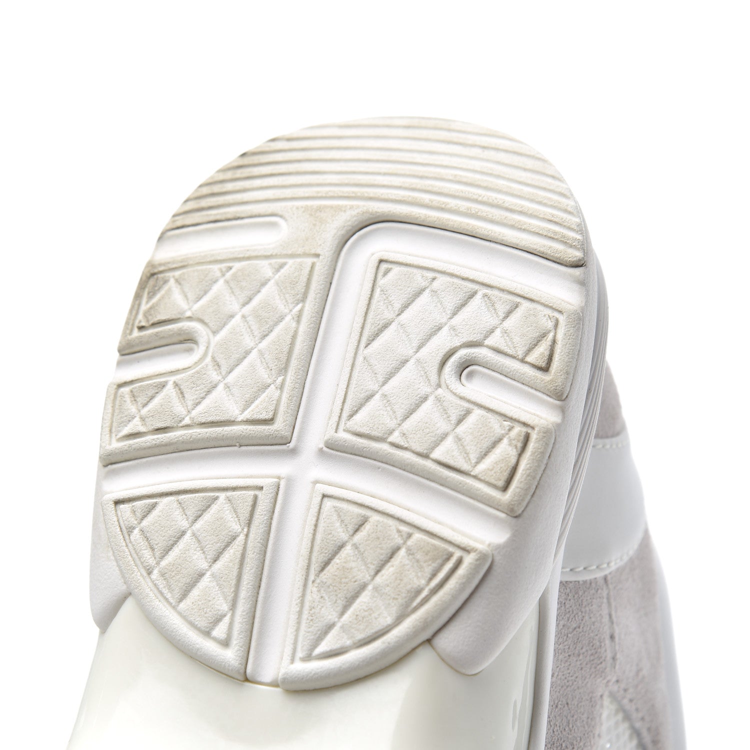 Chanel Suede Calfskin CC Sneakers 38.5 Pink White 10 of 29