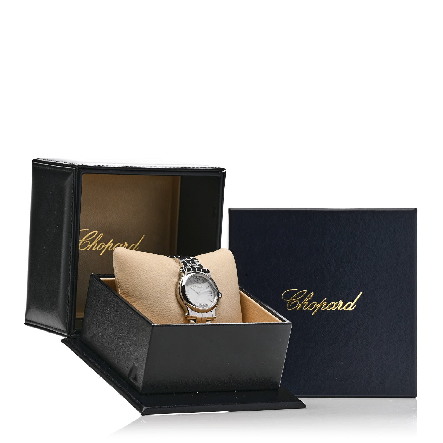 Chopard Stainless Steel 3 Diamond 30mm Happy Sport Quartz Watch 5 of 5