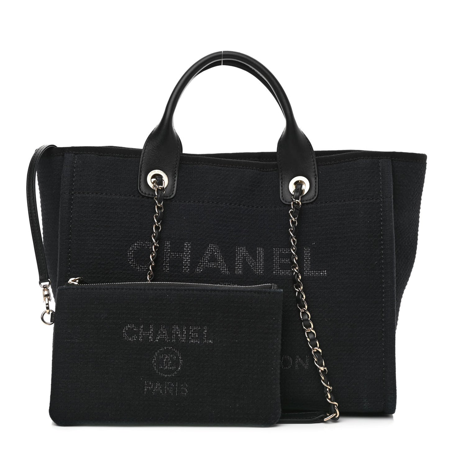 Mixed Fibers Small Deauville Tote Black