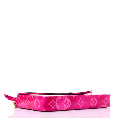 Louis Vuitton Vernis Valentine Pochette Felicie Chain Wallet Fuchsia 4 of 14