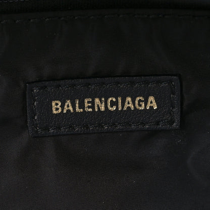 Balenciaga Sport Nylon Logo Embroidered S Wheel Backpack Black 6 of 8