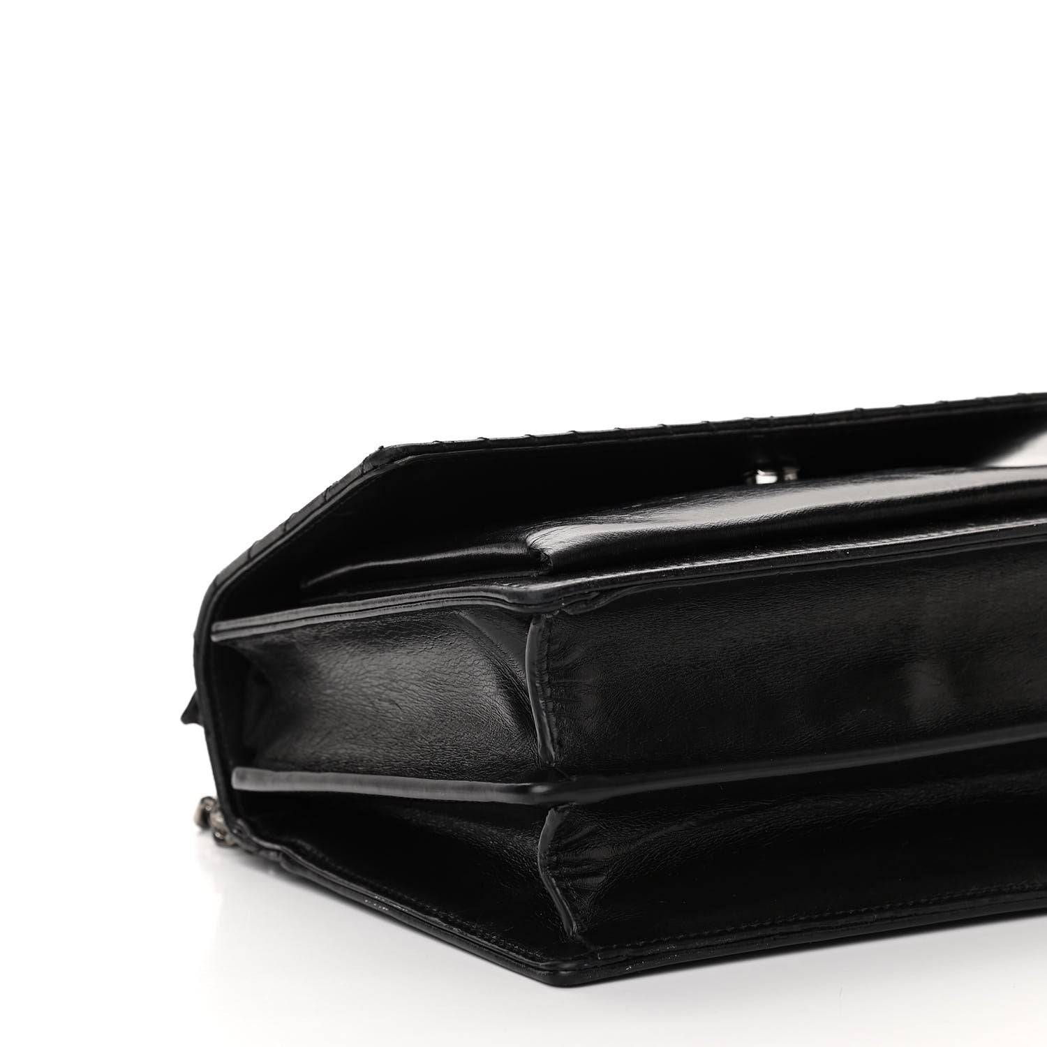Saint Laurent Lambskin Mixed Quilted Medium Monogram Sunset Black 7 of 8
