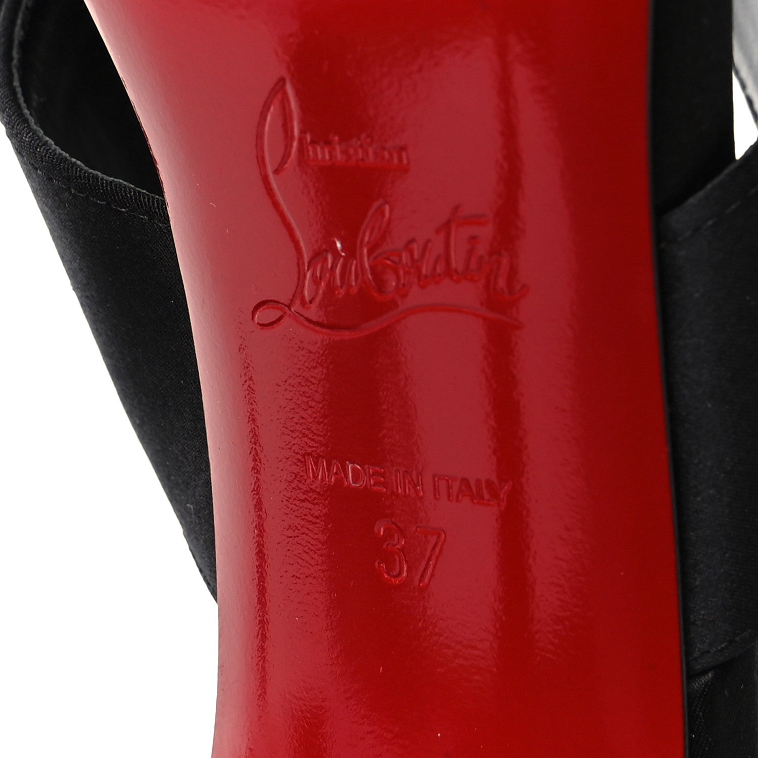 Christian Louboutin Satin Matricia Bow Sandals 37 Black 6 of 8
