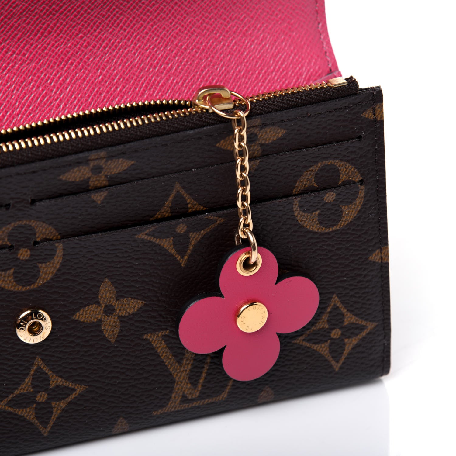 Louis Vuitton Monogram Bloom Flower Emilie Wallet 7 of 11