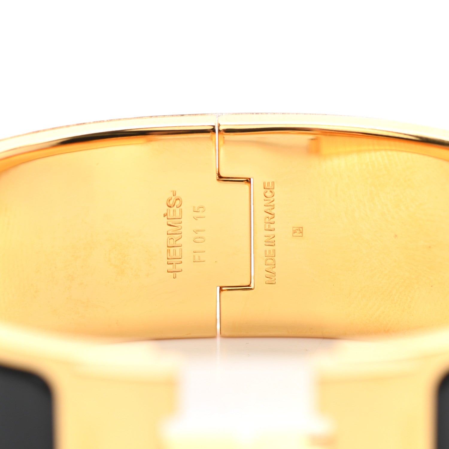 Hermes Enamel Wide Clic Clac H Bracelet GM Black 4 of 4