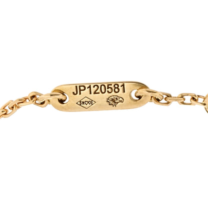 Van Cleef & Arpels 18K Yellow Gold Mother of Pearl Sweet Alhambra Bracelet 5 of 6