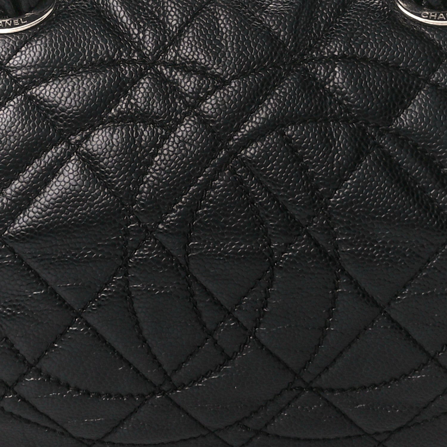 Chanel Caviar Quilted CC Timeless Bowler Black 9 of 12