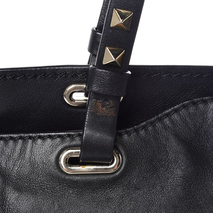 Valentino Garavani Vitello Small Rockstud Tote Black 8 of 8
