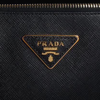Prada Saffiano Lux Large Double Zip Tote Nero Black 11 of 12