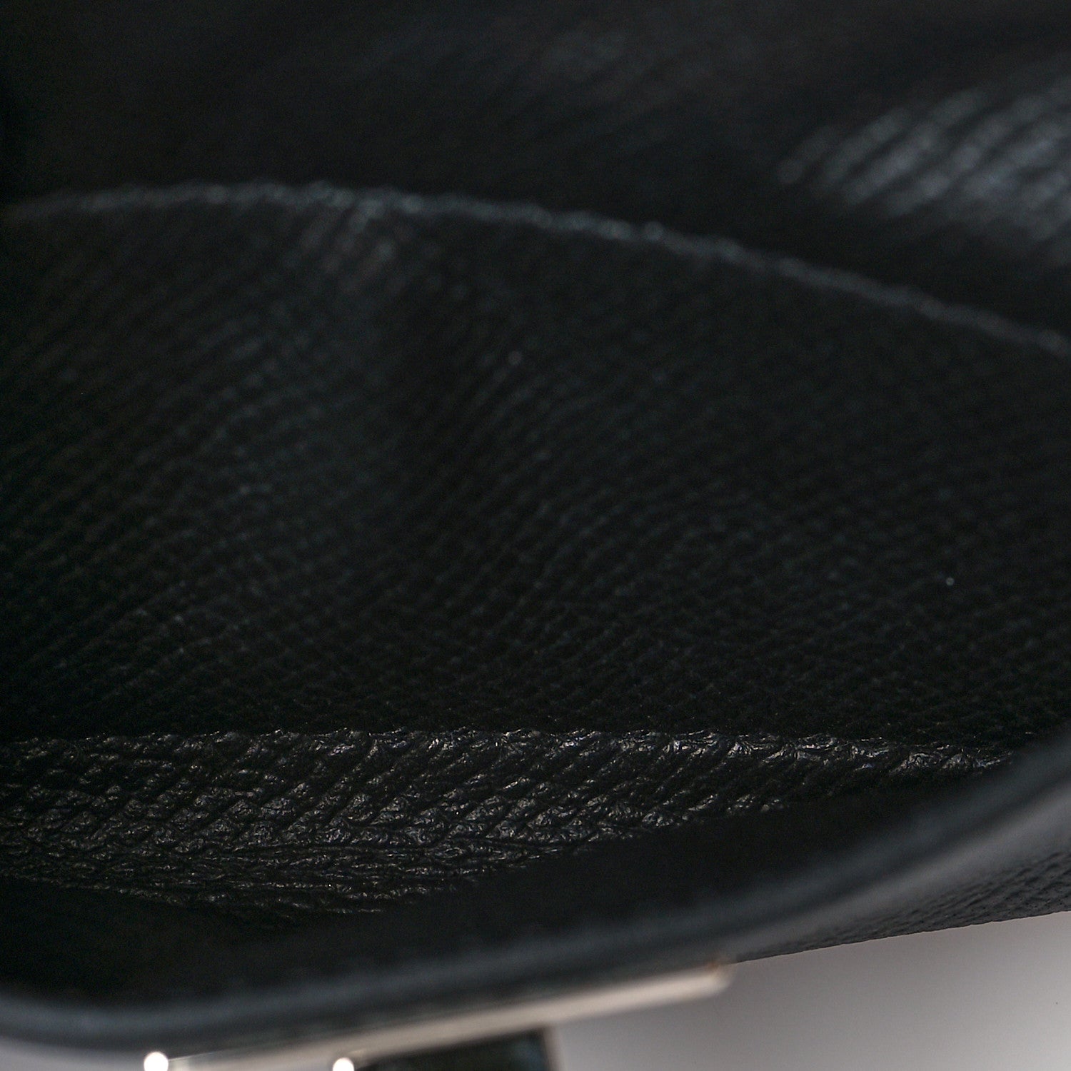 Hermes Swift Epsom Pocket Kelly Shoulder Strap Black 3 of 5