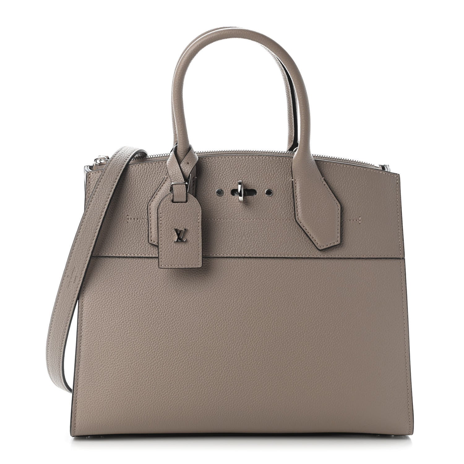 Louis Vuitton Calfskin City Steamer MM Galet 1 of 7