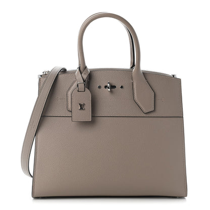 Louis Vuitton Calfskin City Steamer MM Galet 1 of 7