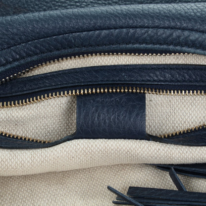 Gucci Pebbled Calfskin Large Soho Hobo Dark Blue 7 of 7