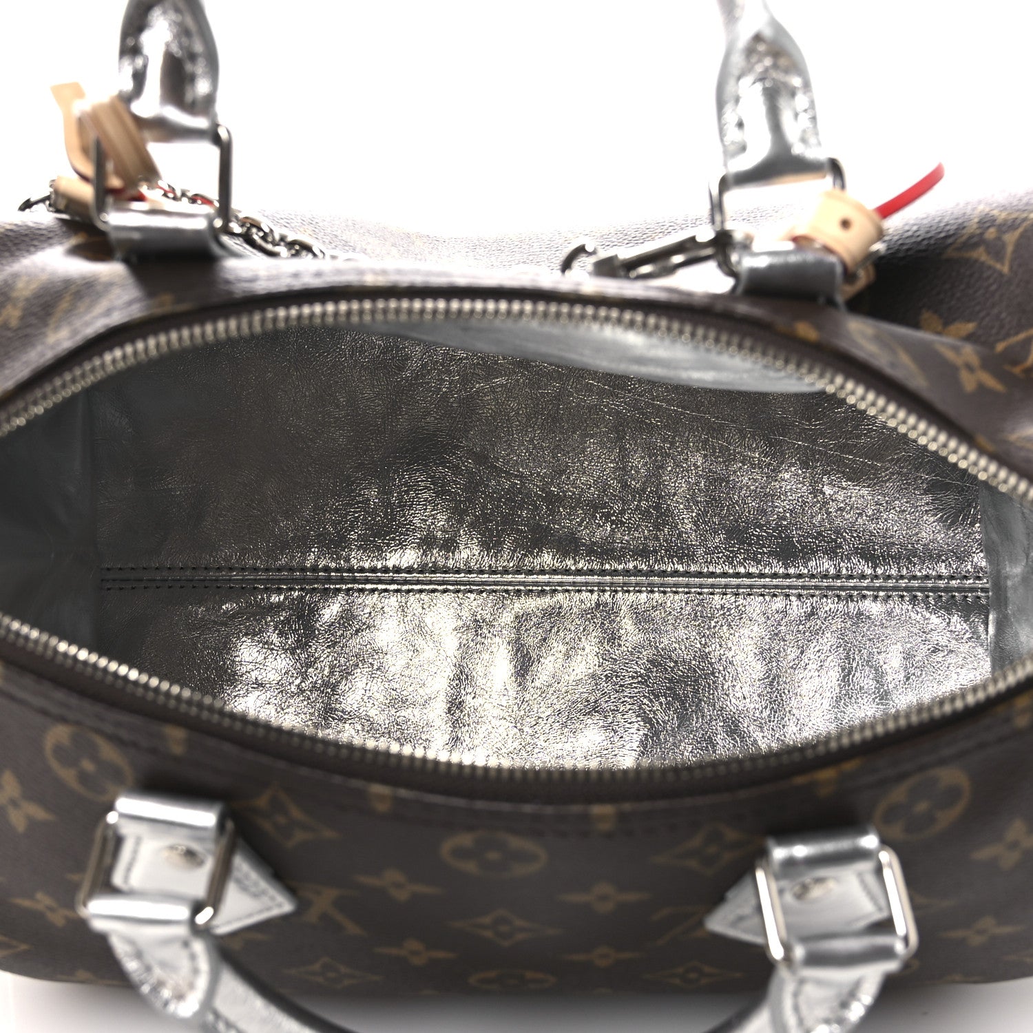 Louis Vuitton Monogram 57th Street NYC Speedy Soft 30 Silver 5 of 9