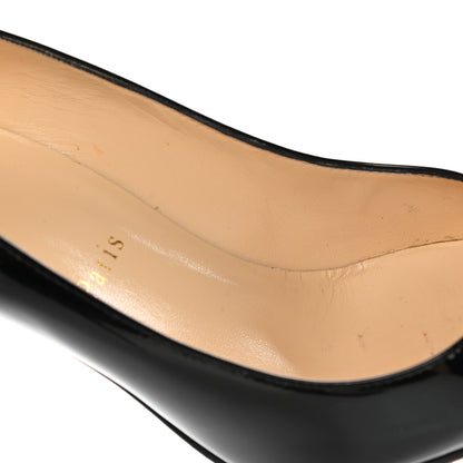 Christian Louboutin Patent Decollete 554 85 Pumps 37 Black 9 of 10