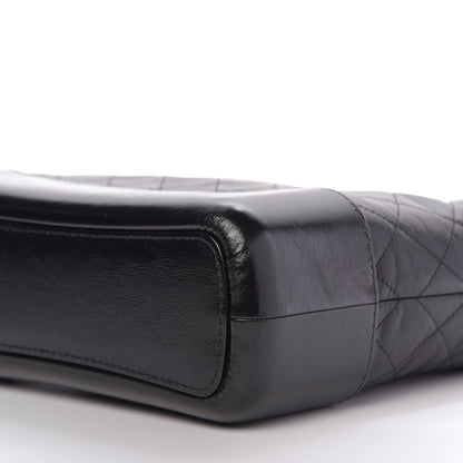 Chanel Aged Calfskin Quilted Medium Gabrielle Hobo Black 7 of 9