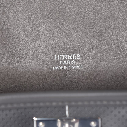 Hermes Veau Swift Perforated Sac Berline 28 Graphite Etoupe 6 of 12