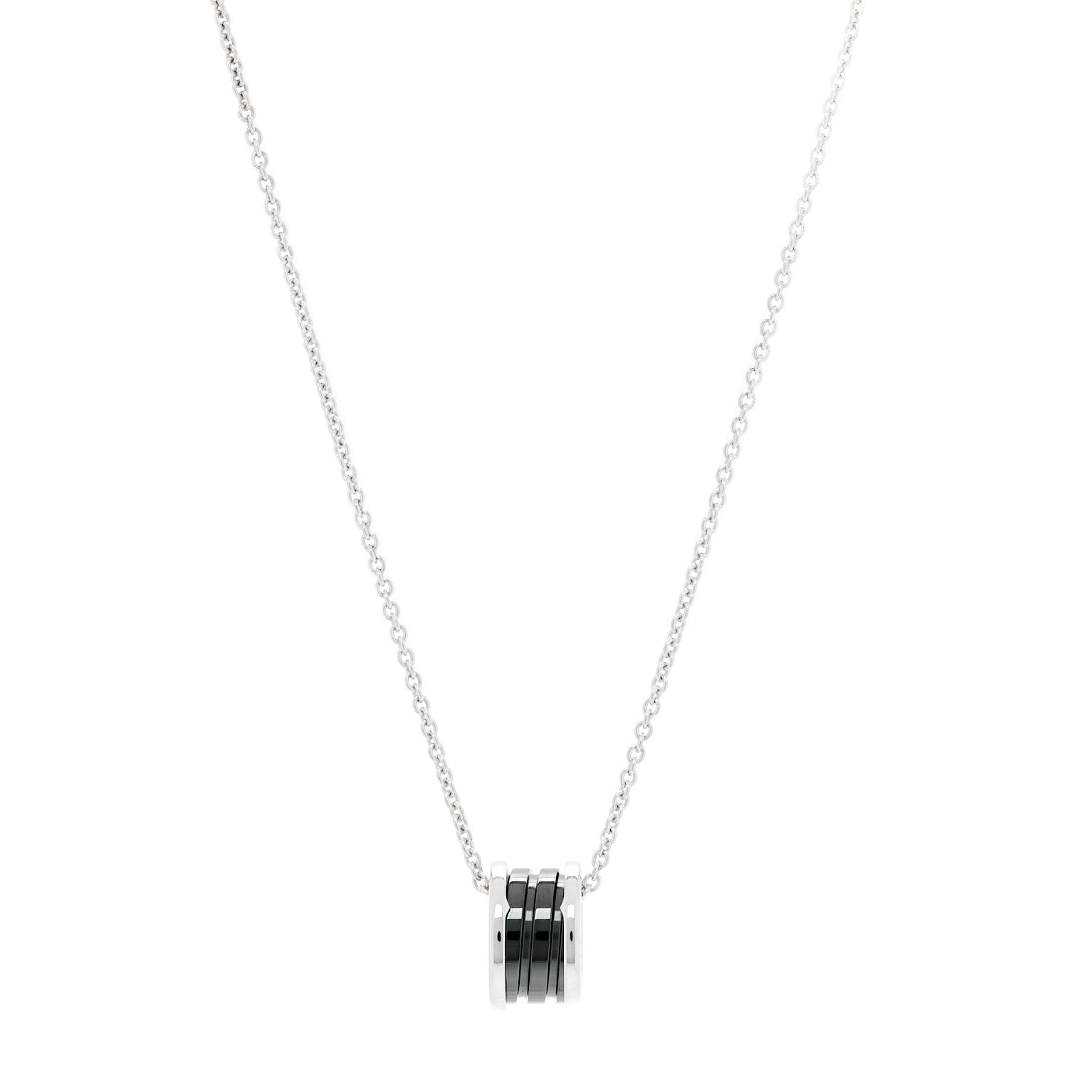Bulgari Sterling Silver Ceramic Save The Children Pendant Necklace 1 of 8