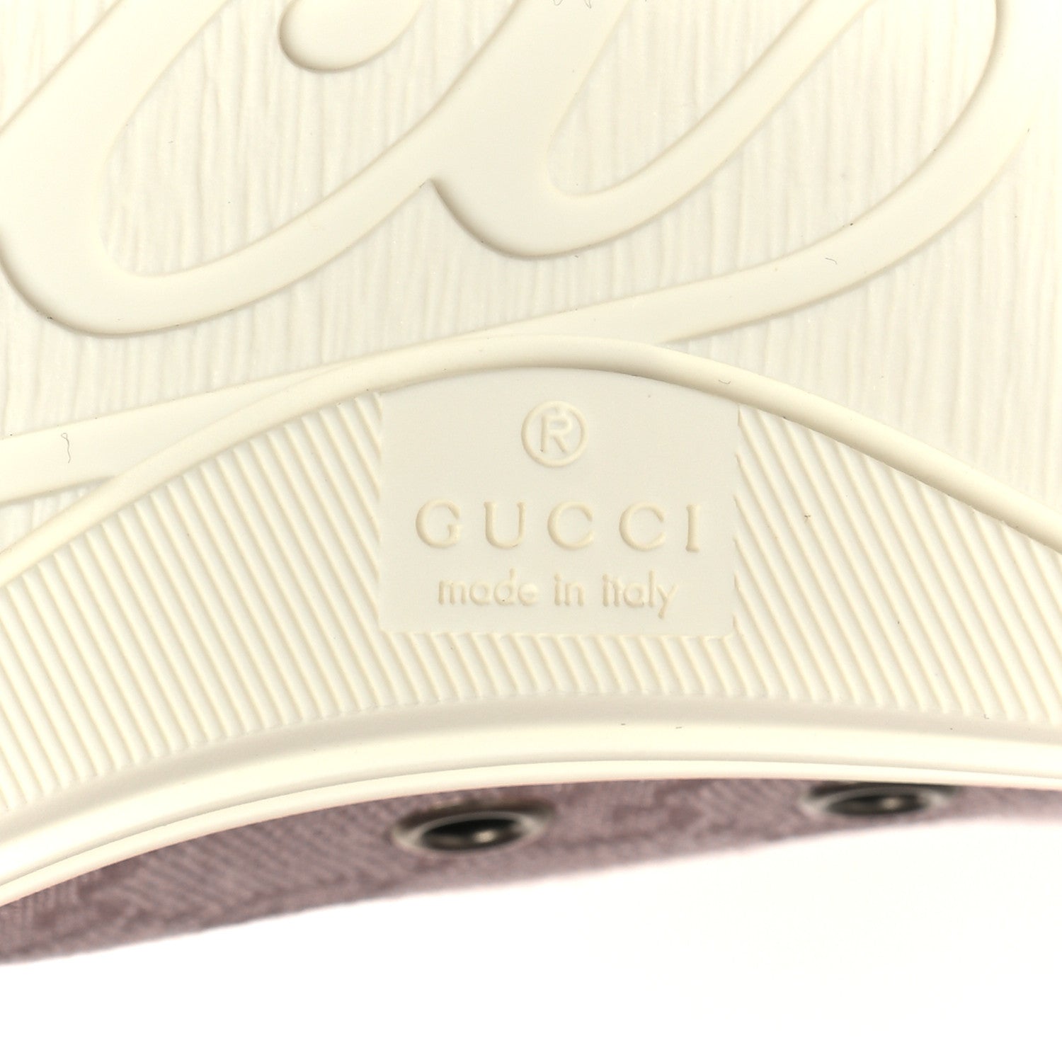 Gucci GG Monogram Calfskin Womens Low Top Sneakers 36.5 Pink Soft Pink 6 of 9