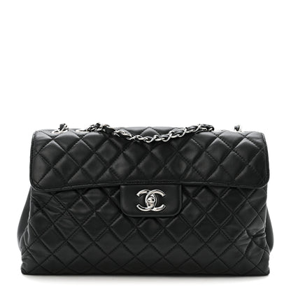 Chanel Lambskin Quilted Jumbo Chanel by 4 Flap Black 1 of 16