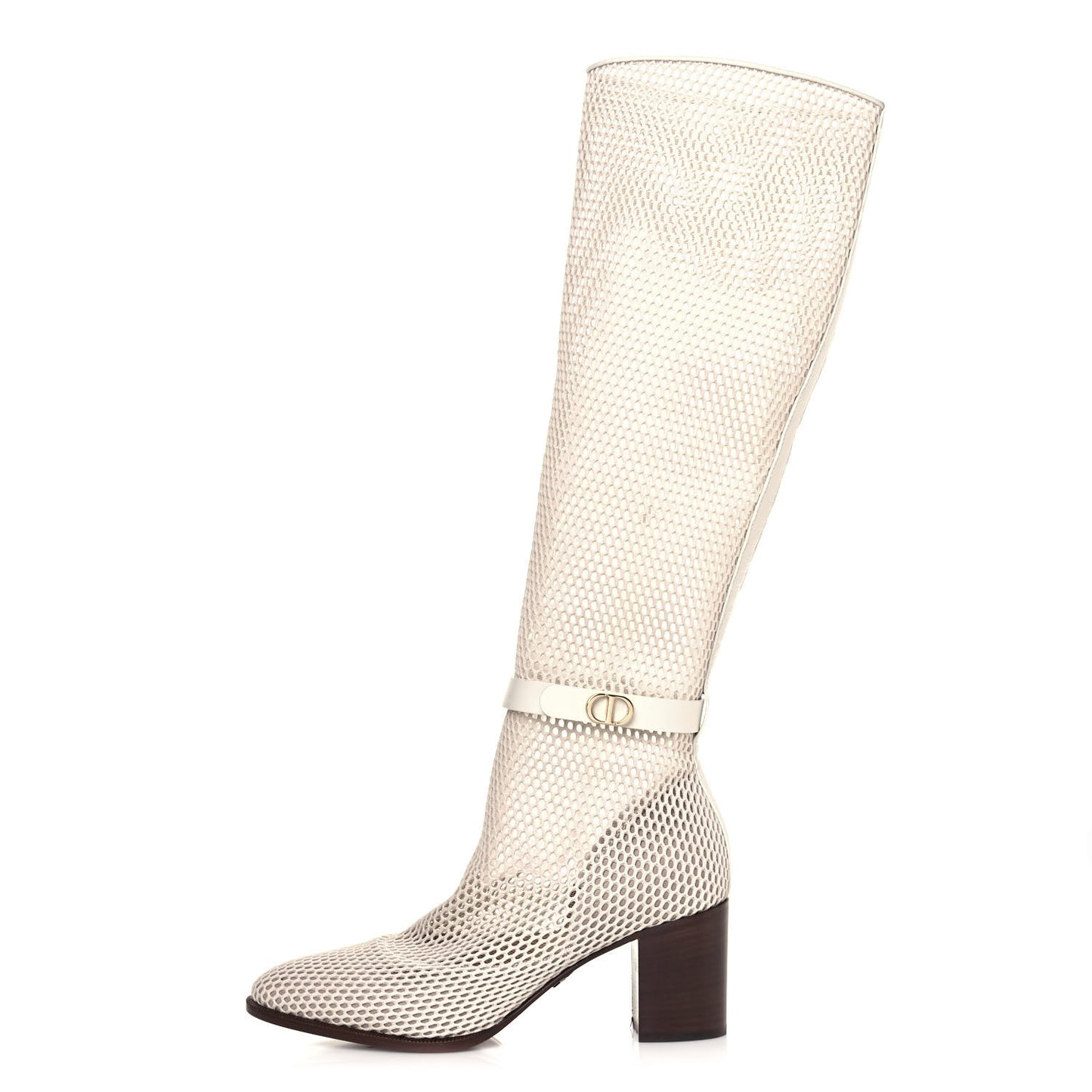 Empriente Mesh Montaigne Knee Boots 37.5 Off White