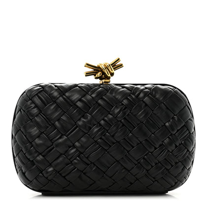 Bottega Veneta Nappa Intrecciato Knot Clutch Black 1 of 8