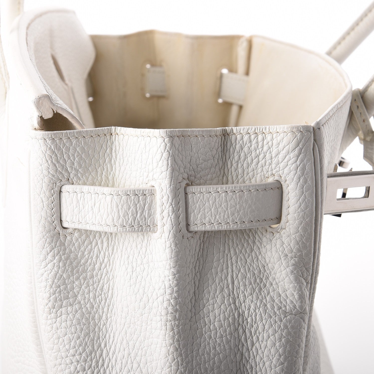 Hermes Taurillon Clemence Birkin 30 White 39 of 44