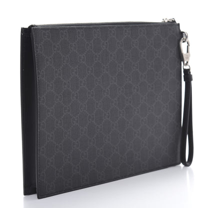 Gucci GG Supreme Monogram Rainbow Eagle Documents Holder Black Grey Multicolor 3 of 8