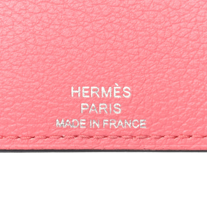 Hermes Epsom Evercolor Les Petits Chevaux Card Holder Ambre Brique Rouge H Rose Ete 5 of 6