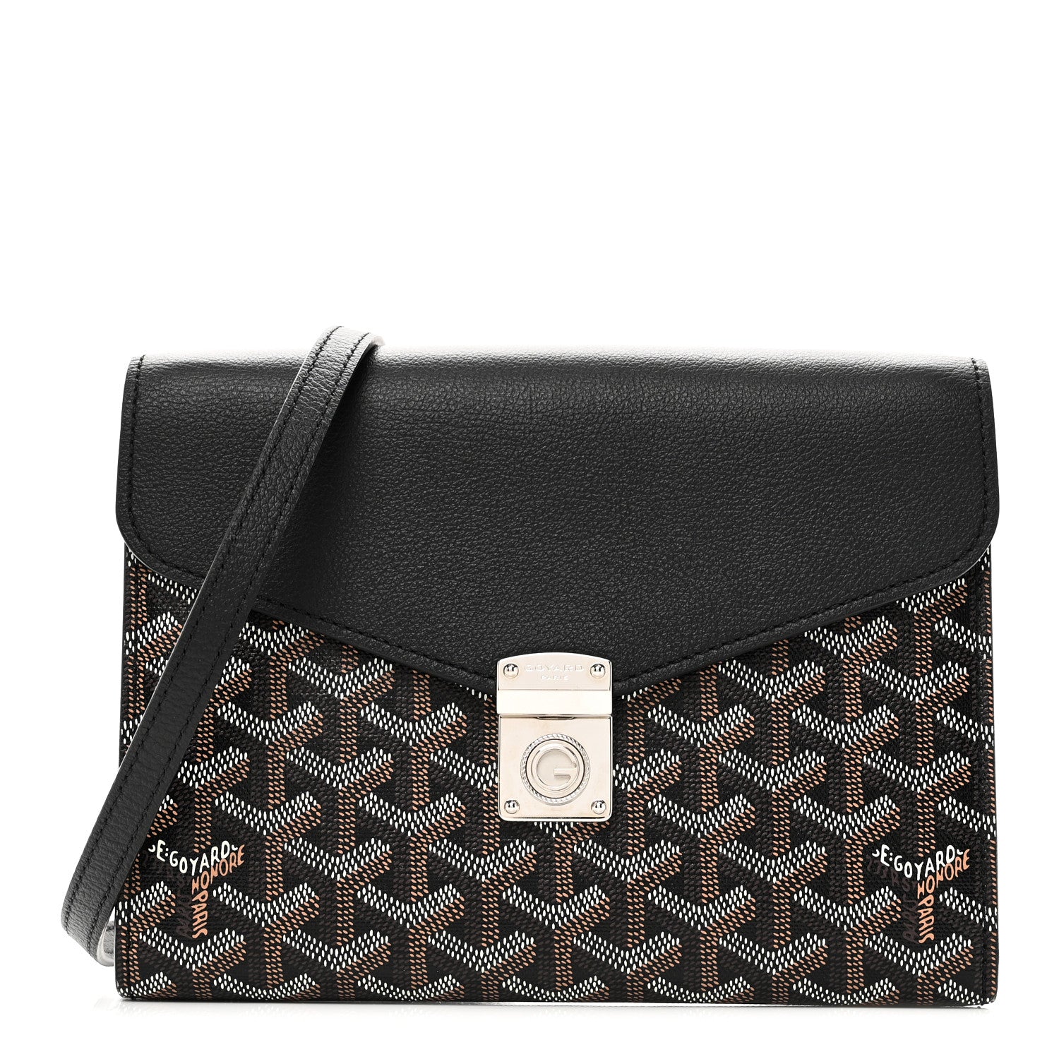 Goyard Goyardine Calfskin Chypre Wallet Pouch Black 1 of 9