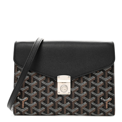 Goyard Goyardine Calfskin Chypre Wallet Pouch Black 1 of 9