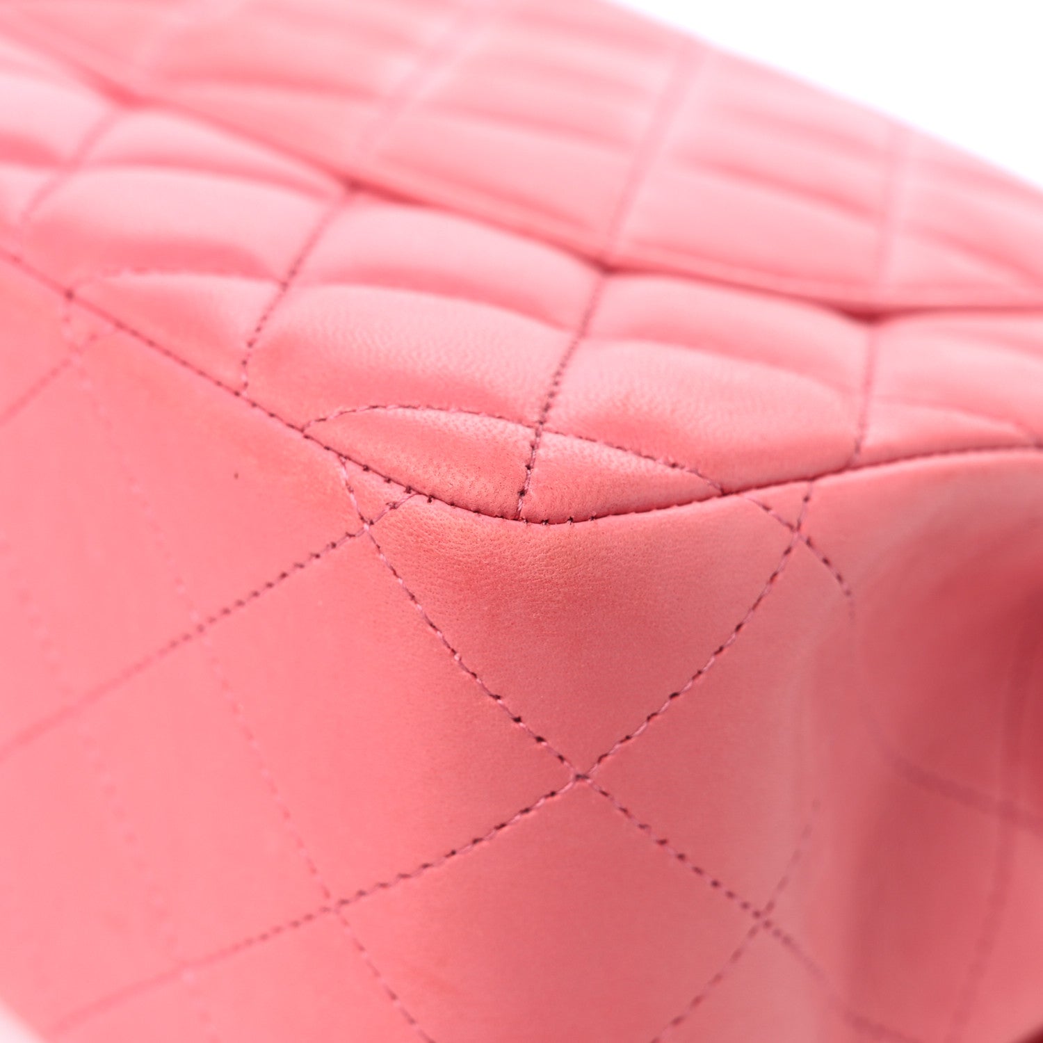 Chanel Lambskin Quilted Jumbo Double Flap Pink 11 of 16
