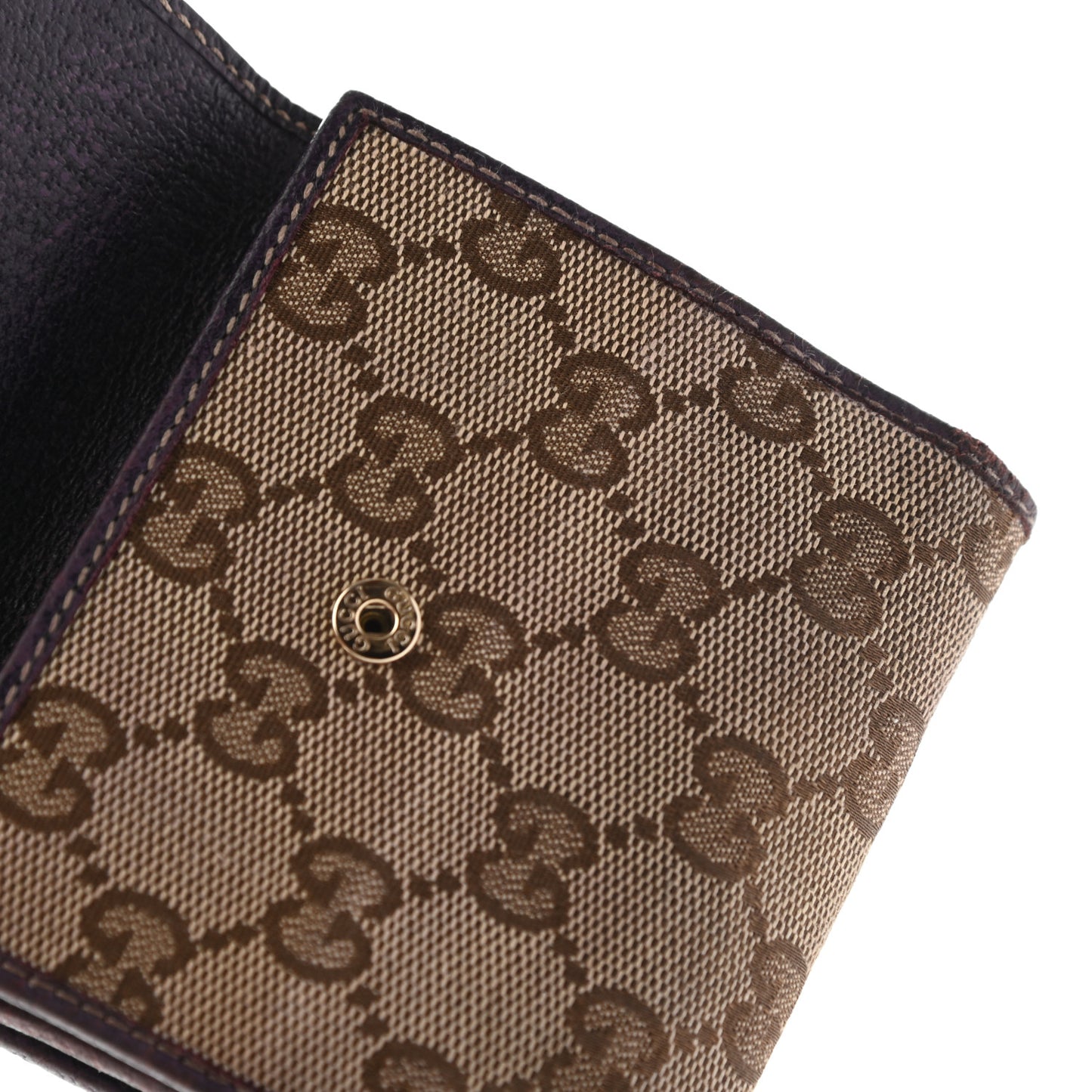 Monogram Compact Wallet Purple