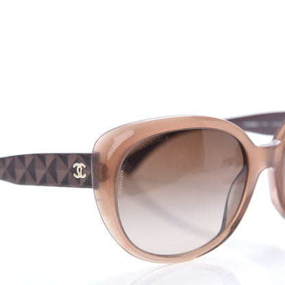 Chanel Acetate Quilted Sunglasses 5184 Tan 7 of 8