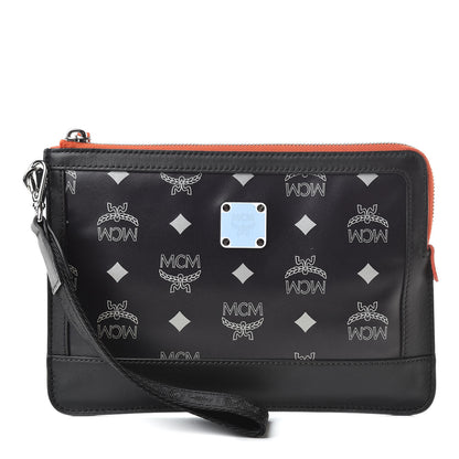 MCM Visetos Reflective Nylon Mini iPad Case Black 1 of 7