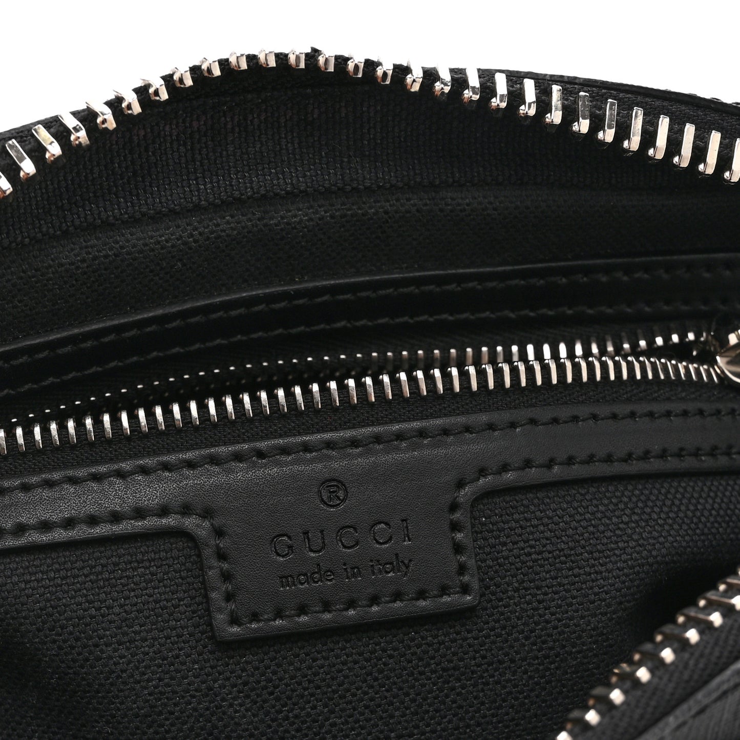 Soft GG Supreme Monogram Web Belt Bag Black Grey