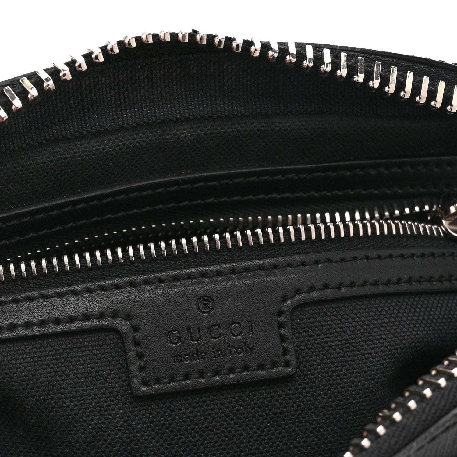 Gucci Soft GG Supreme Monogram Web Belt Bag Black Grey 6 of 11
