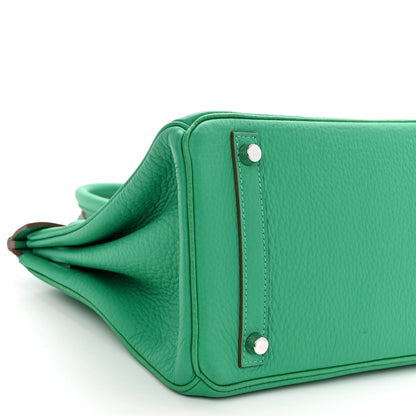 Hermes Taurillon Clemence Birkin 30 Menthe 9 of 12