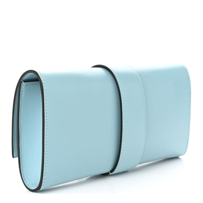 Hermes Tadelakt Medor 23 Clutch Bleu Atoll 3 of 10